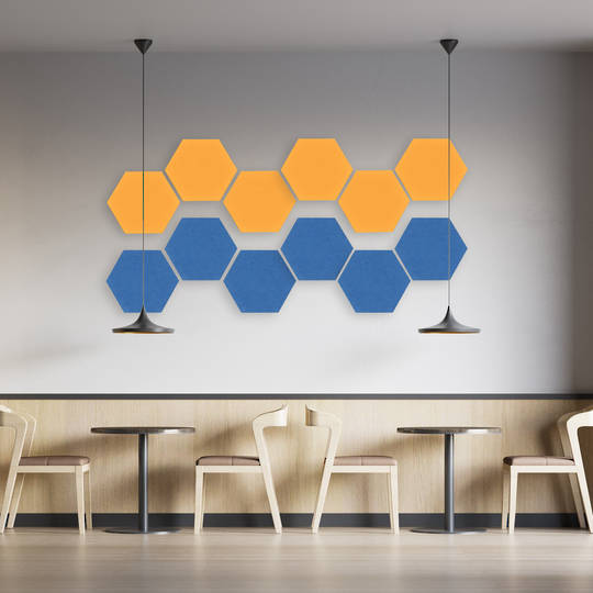 HEXAGON PINBOARD | Pack of 6 (same colour) | Standard Fabric